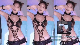 호피 모노키니 입고 오빠달려 하는 이지각 자연슴부먼트