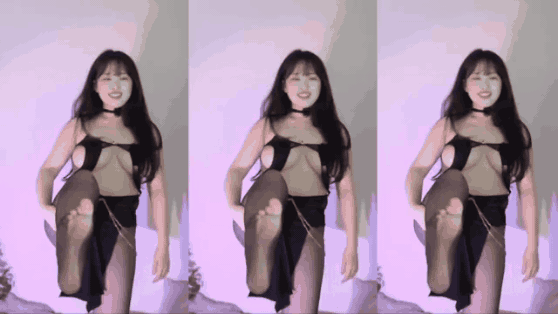 요즘 노출 수위 폭주중인 소람잉 블랙 란제리 동서남붑
