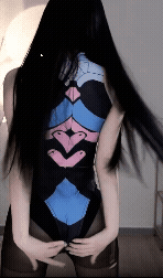 오버워치 디바 코스프레한 하니니 검스 T백 엉덩이 레전드