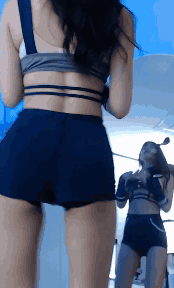 거울 댄스 찍는 하루짱 밑캠...골반 기립근 라인 몸매 ㅗㅜㅑ