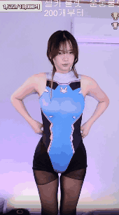 디바 코스프레한 세림잉 바디슈트 하이레그 검스 야벅지