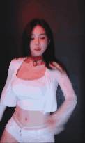 팬티끈 올라온 흰 핫팬츠 입은 권소안 누님 리액션